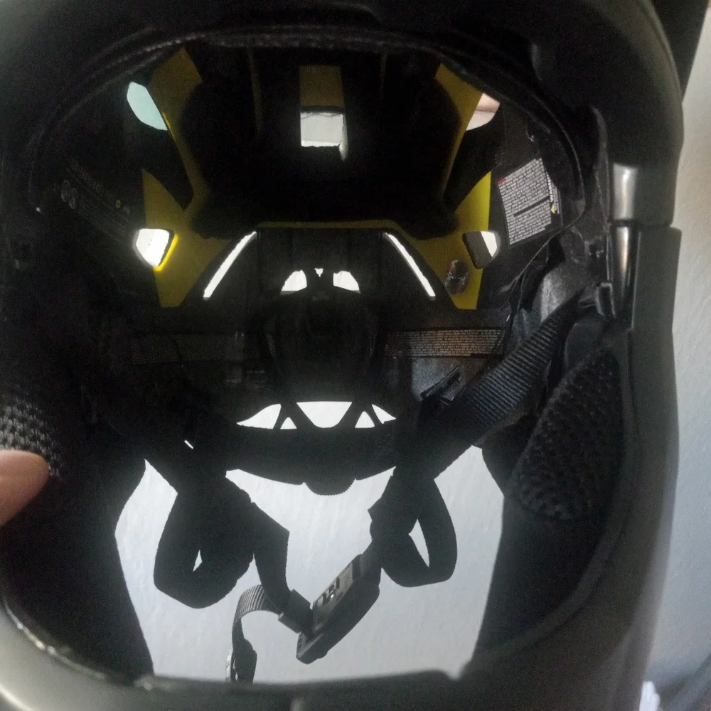 MET Bicycling Parachute MIPS Full Face Helmet Black Large New WIth Bag